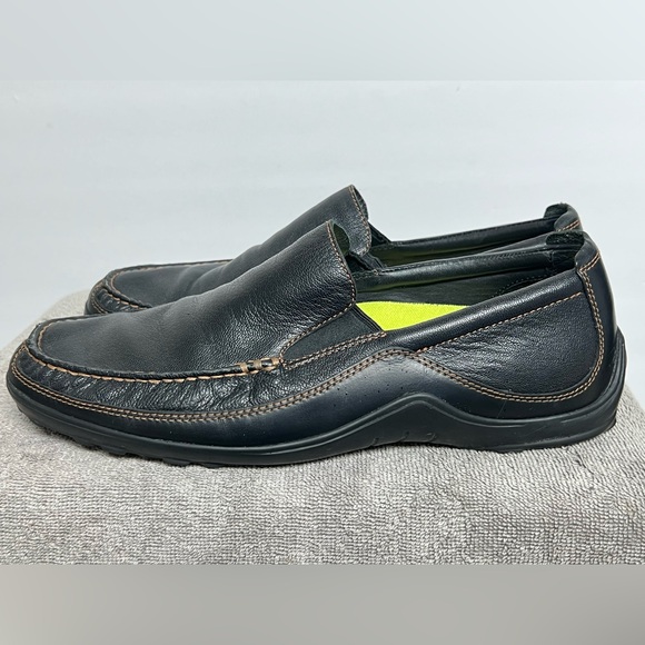 Cole Haan Tucker Venetian Black Leather Driving Loafer Casual C03557 Men's 11 M - Picture 1 of 9
